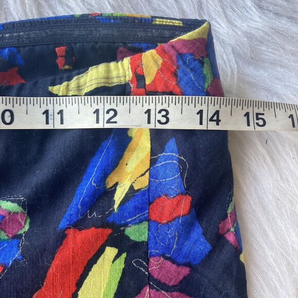 Anthropologie Edme & Esyllte Tube Top Sz XS 0 Butterfly/Bird Colorful Summer Fun - Picture 7 of 8